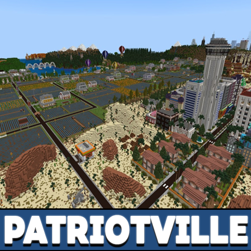 minecraft pe patriotville city map