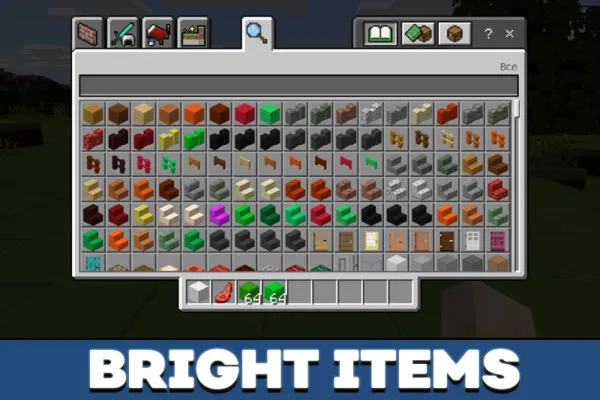 Bright Item in Plastic Texture Pack in Minecraft PE