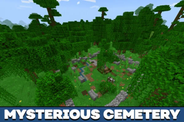 Mysterious Cementery in Scorching Heat Enchantment in Minecraft PE