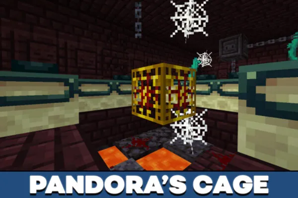 Pandora's Cage in Scorching Heat Enchantment in Minecraft PE