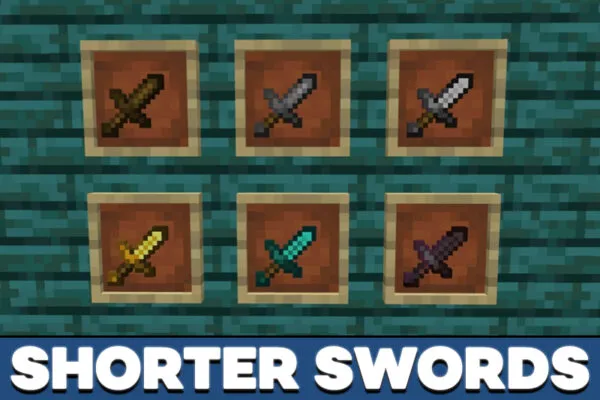 Shorter Sword Texture Pack for Minecraft PE