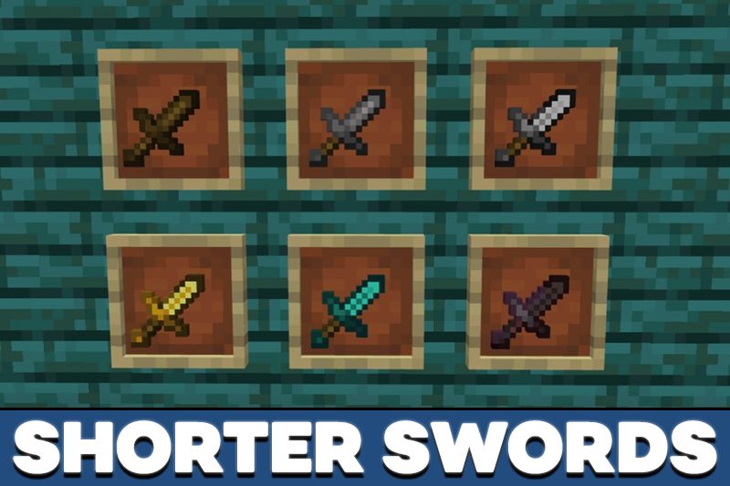 Short and Slanted Sword for Minecraft Pocket Edition 1.18