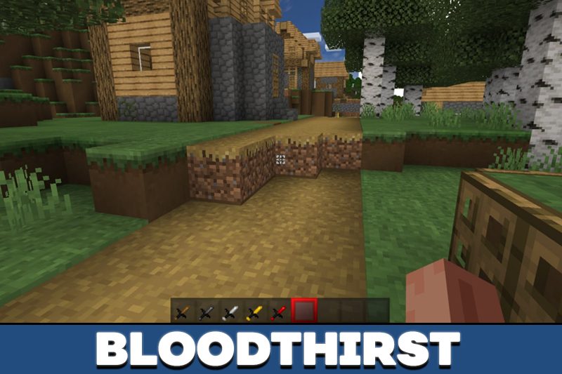 Short and Slanted Sword for Minecraft Pocket Edition 1.18