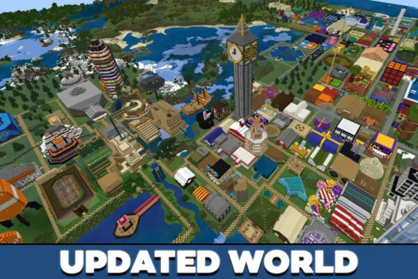 Updated World in Stampys Lovely World in Minecraft PE