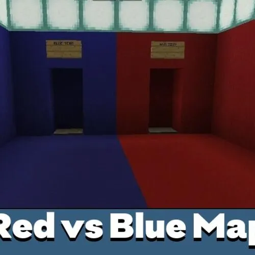 Red vs Blue Map for Minecraft PE