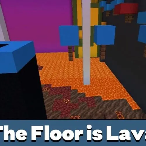 The Floor is Lava Map for Minecraft PE