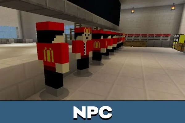 NPC from McDonalds map for Minecraft PE