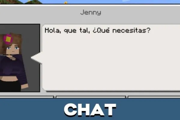 Chat from Girlfriend Mod for Minecraft PE