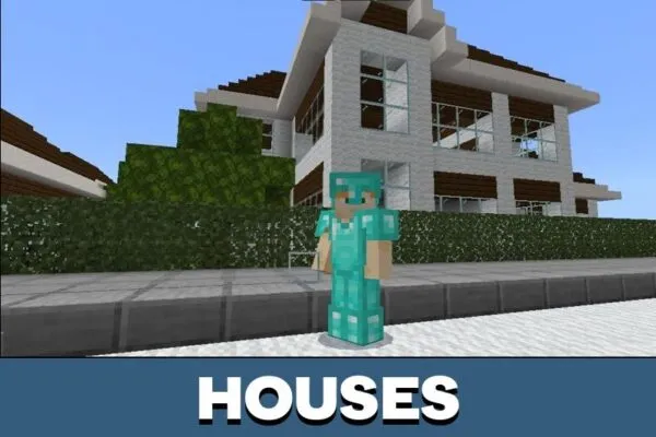 Houses from TN Map for Minecraft PE