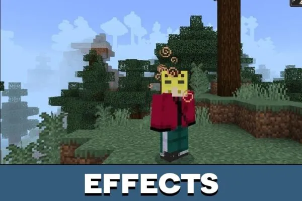 Effects from Squid Game mod for Minecraft PE