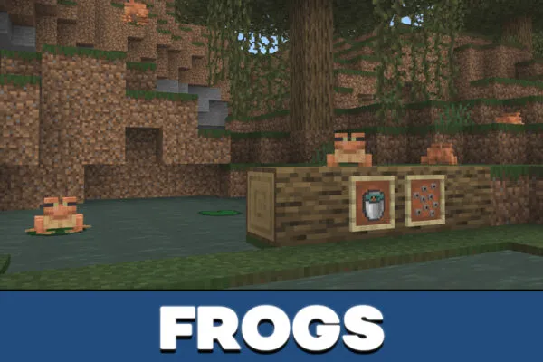 Frogs in Minecraft PE 1.18