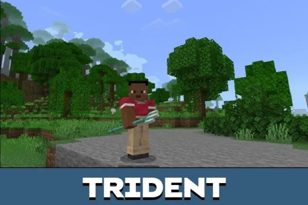 Trident from Bare Bones Texture Pack for Minecraft PE