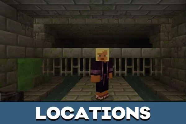 Locations from Cops and Robbers Map for Minecraft PE