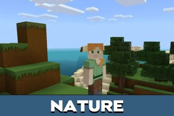 Nature from Defscape Texture Pack for Minecraft PE