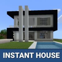 Download Instant House Minecraft PE Mod: fast house building