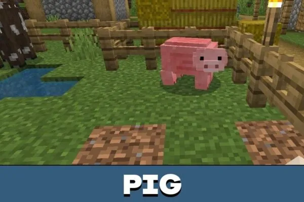 Pig from Realistic Texture Pack for Minecraft PE