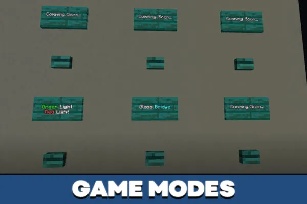 Game Modes in Squid Game mod in Minecraft PE