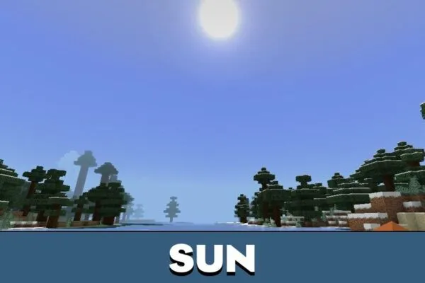 Sun from Seus Shaders for Minecraft PE