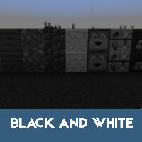 Black and White Texture Pack for Minecraft PE