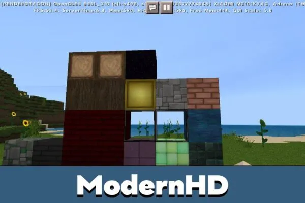 Blocks Modern Hd Texture Pack for Minecraft PE