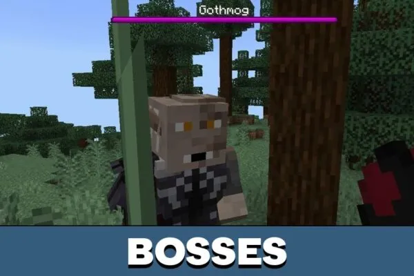 Bosses from Lord of the Rings Mod for Minecraft PE