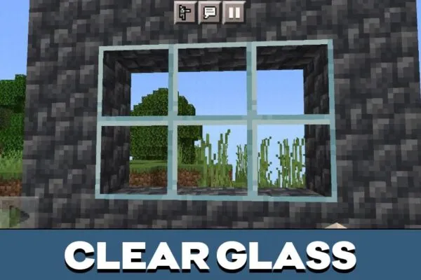 Clear from Glass Texture Pack for Minecraft PE