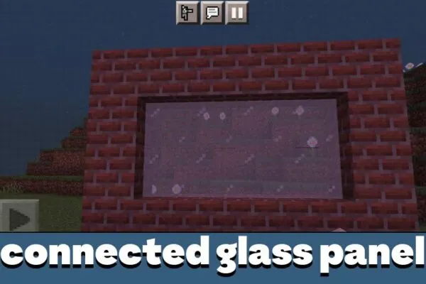 Connected Panel from Glass Texture Pack for Minecraft PE