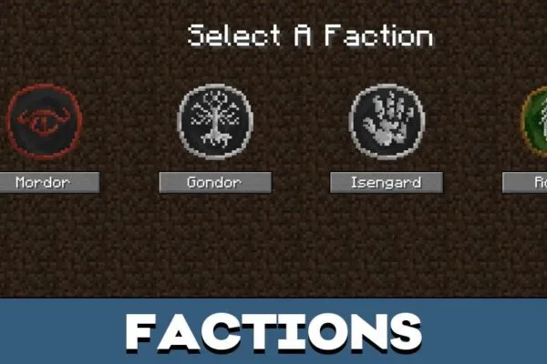 Faction from Lord of the Rings Mod for Minecraft PE