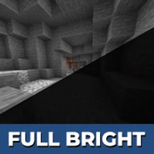 Full Bright Texture Pack for Minecraft PE