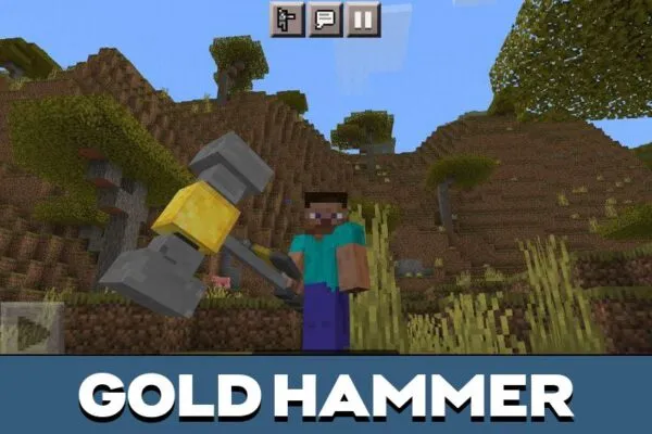 gold-hammer-mod-minecraft-pe