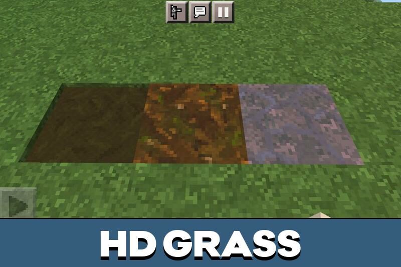 Cartoon realistic Grass Minecraft Texture Pack