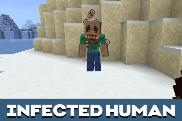 Infected Human from Parasite Mod for Minecraft PE