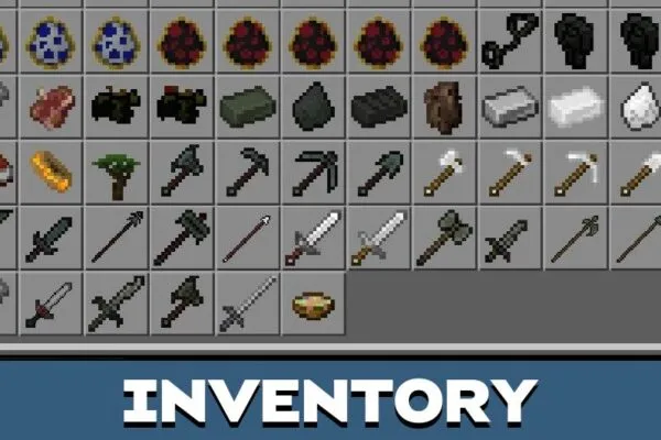 Inventory from Lord of the Rings Mod for Minecraft PE