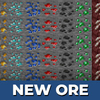 New Ore Textures for Minecraft PE