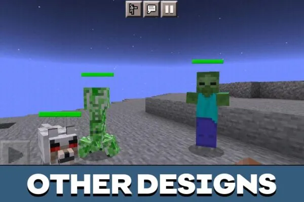 Design from Health Bar Mod for Minecraft PE