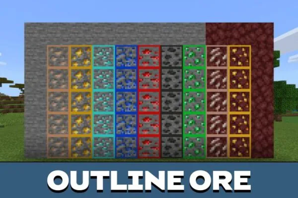 outline-new-ore-minecraft-pe