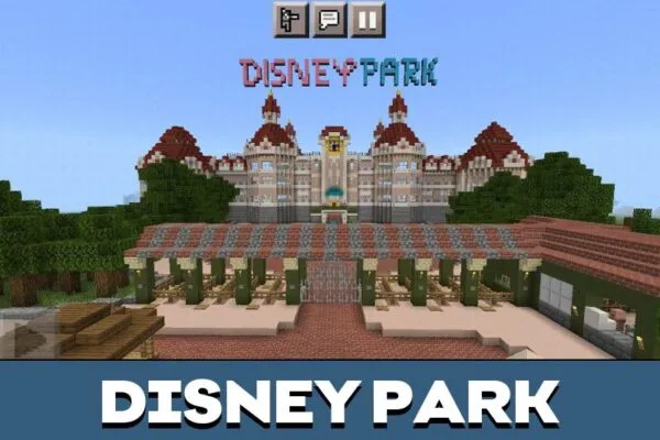 Park from Disneyland Map for Minecraft PE