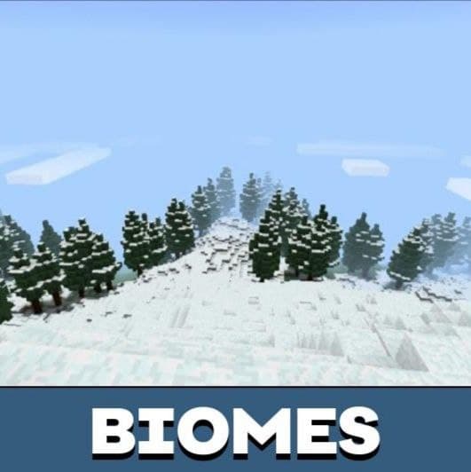 Download Minecraft PE Biomes Map a lot of new structures