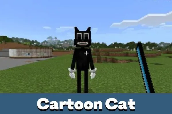 Cartoon Cat from Siren Head Mod for Minecraft PE