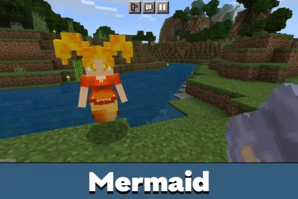 Girl from Mermaid Mod for Minecraft PE