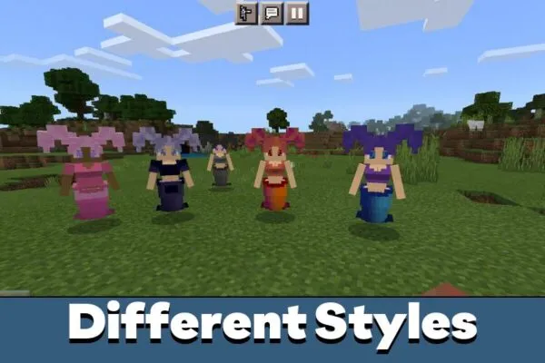 Style from Mermaid Mod for Minecraft PE