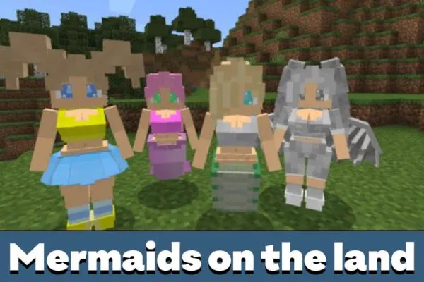 Mobs from Mermaid Mod for Minecraft PE