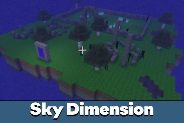 Sky from Dimension Mod for Minecraft PE