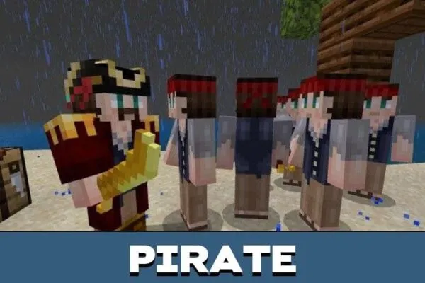 Creatures from Pirate Mod for Minecraft PE