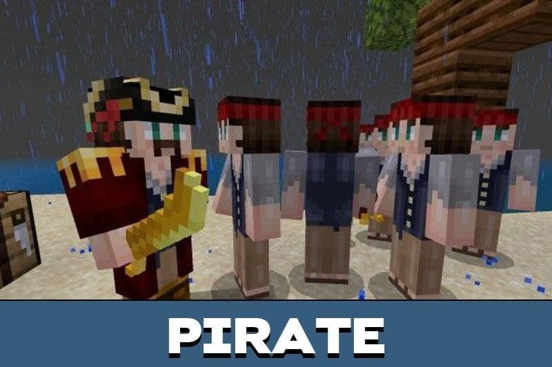 Pirates mod + map for Minecraft PE 1.0.8