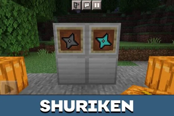 shuriken-ninja mod-minecraft-pe