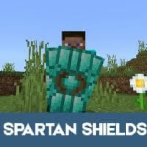 Spartan Shield Mod for Minecraft PE