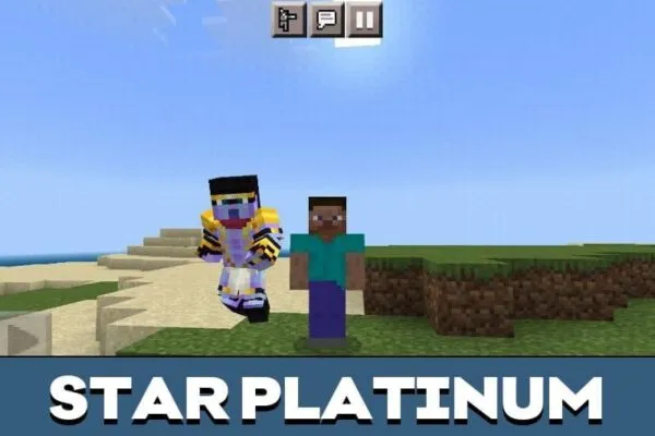 Star Platinum from Jojo Mod for Minecraft PE