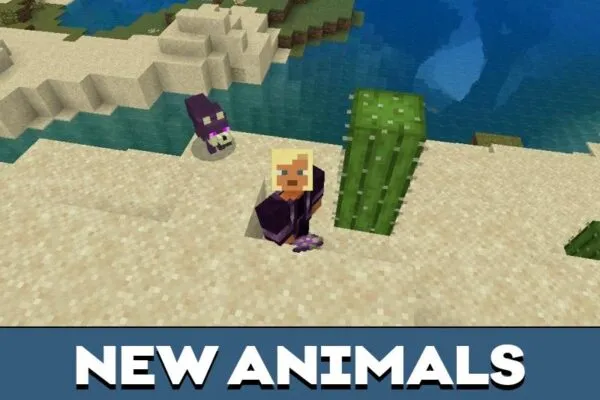 Animals from Wolf Mod for Minecraft PE