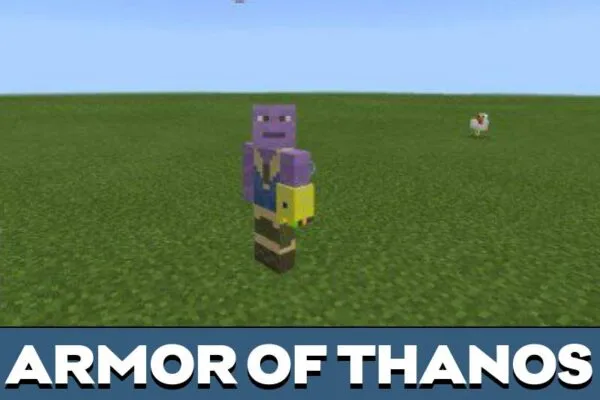 Armor of thanos mod for Minecraft PE